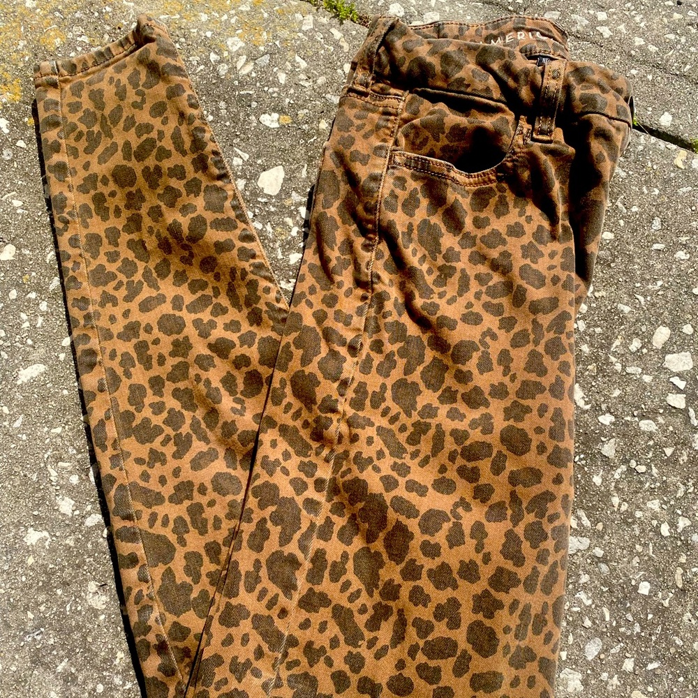 Cheetah Stretch Skinny Jeans
